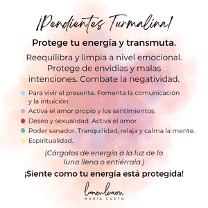 PENDIENTES TURMALINA